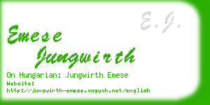 emese jungwirth business card